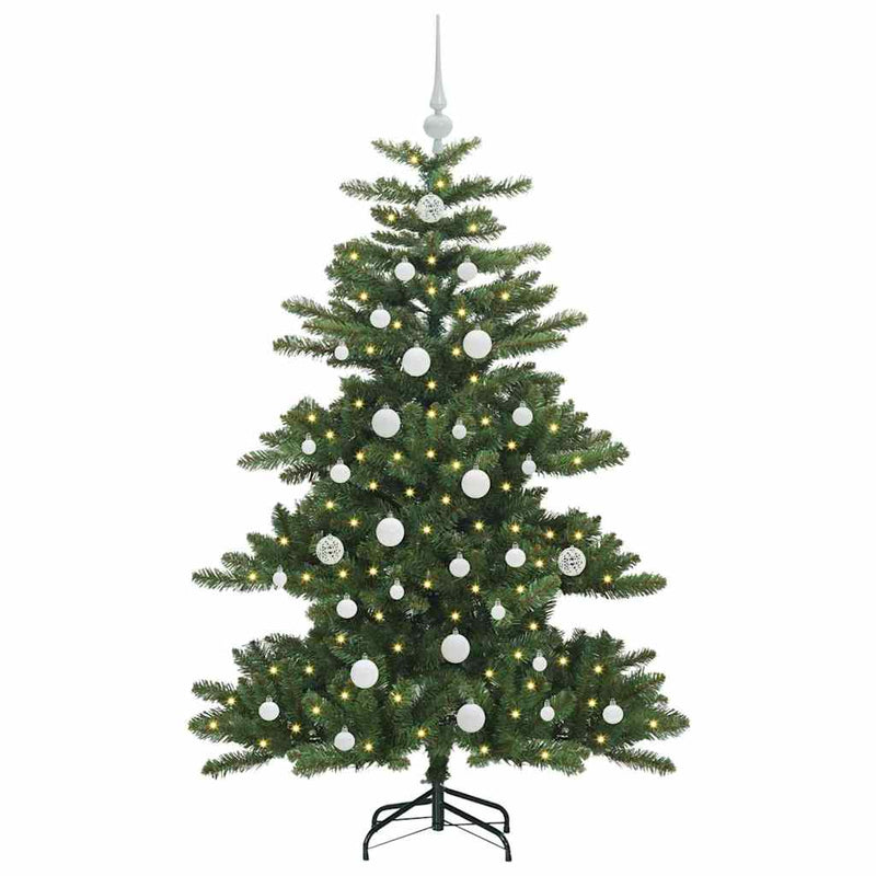 vidaXL Műanyag Hajtogatós Karácsonyfa 150 LED-del 150 cm PVC