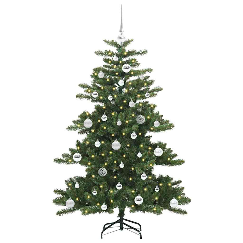 vidaXL Műanyag Hajtogatós Karácsonyfa 150 LED-del 150 cm PVC