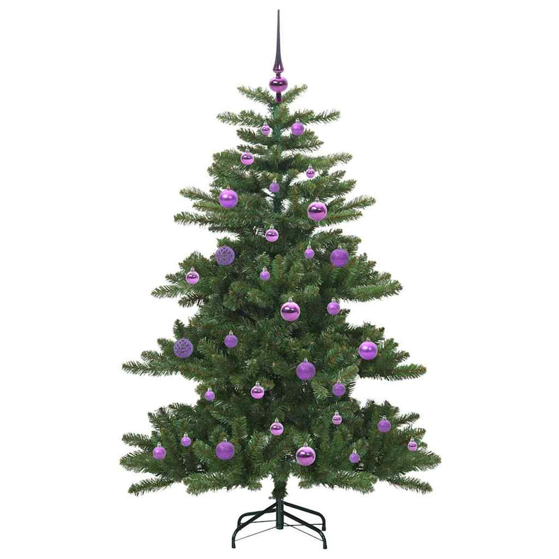 vidaXL Műanyag Hajtogatós Karácsonyfa 150 LED-del 150 cm PVC