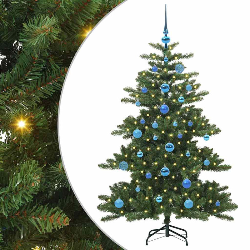 vidaXL Műanyag Hajtogatós Karácsonyfa 150 LED-del 150 cm PVC