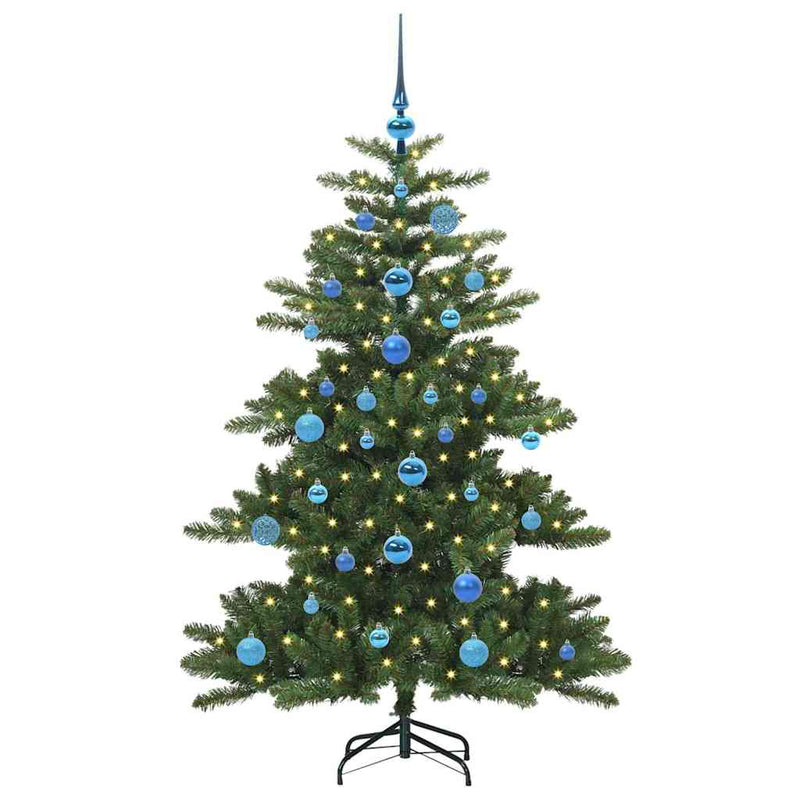 vidaXL Műanyag Hajtogatós Karácsonyfa 150 LED-del 150 cm PVC