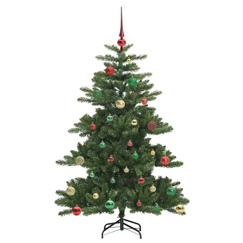 vidaXL Műanyag Hajtogatós Karácsonyfa 150 LED-del 150 cm PVC