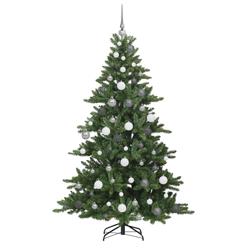 vidaXL Műanyag Hajtogatós Karácsonyfa 300 LED-del 180 cm PVC