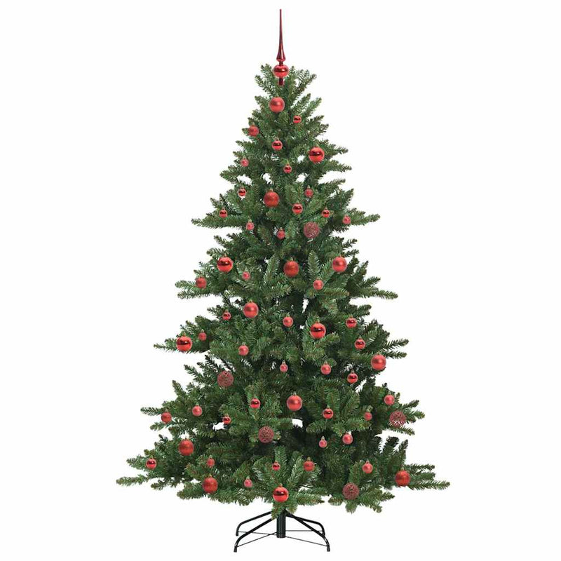 vidaXL Műanyag Hajtogatós Karácsonyfa 300 LED-del 180 cm PVC