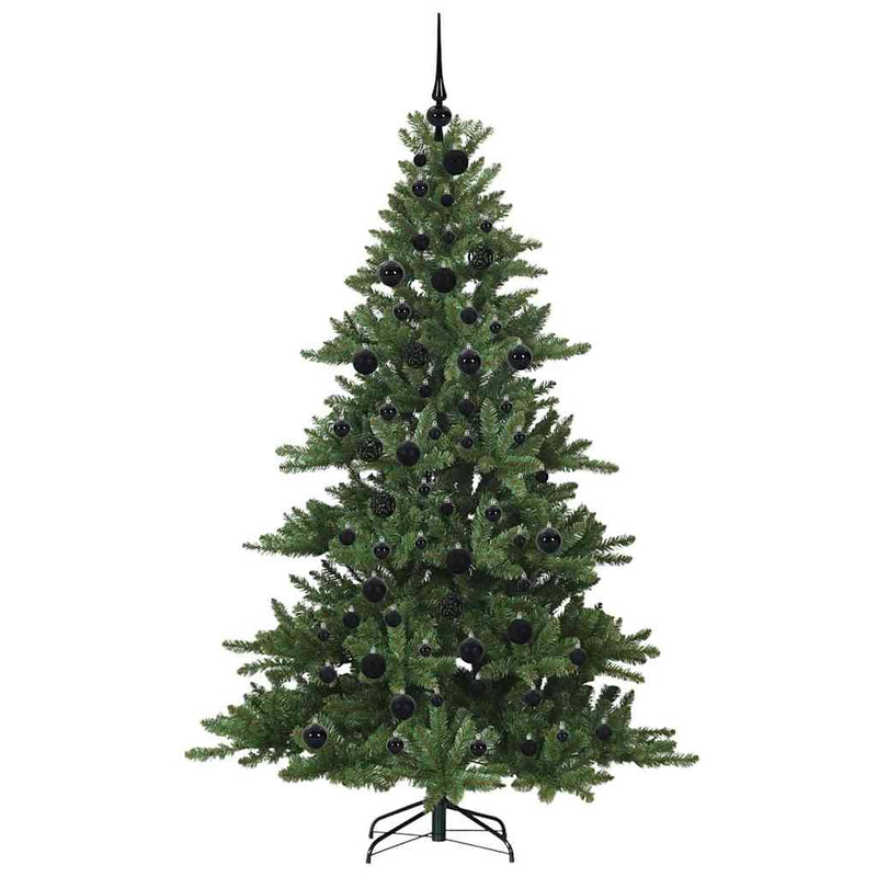 vidaXL Műanyag Hajtogatós Karácsonyfa 300 LED-del 180 cm PVC