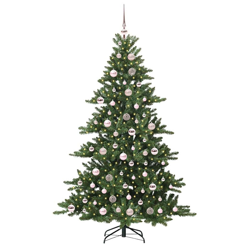 vidaXL Műanyag Hajtogatós Karácsonyfa 300 LED-del 180 cm PVC