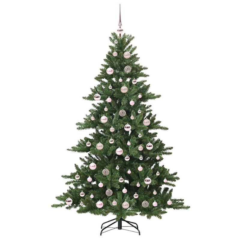 vidaXL Műanyag Hajtogatós Karácsonyfa 300 LED-del 180 cm PVC