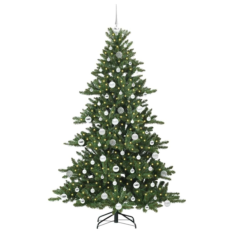 vidaXL Műanyag Hajtogatós Karácsonyfa 300 LED-del 180 cm PVC