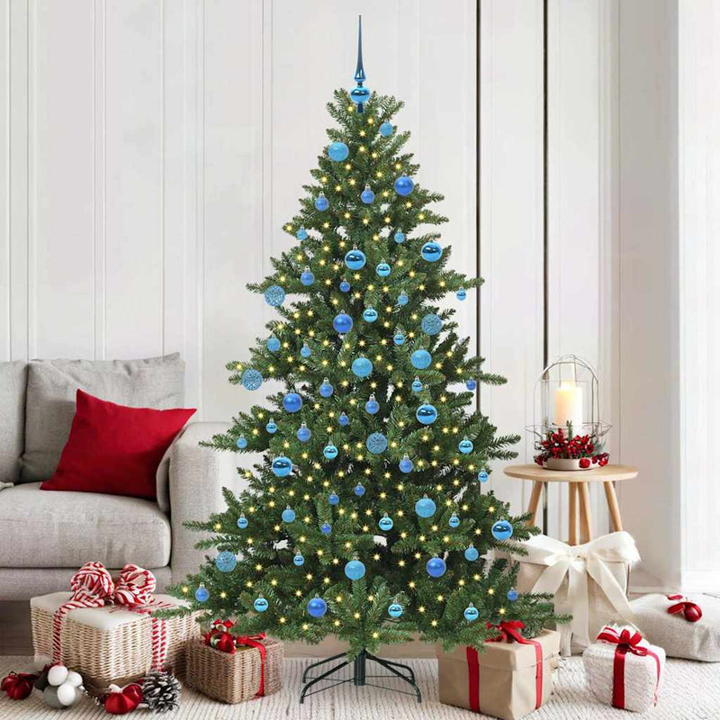 vidaXL Műanyag Hajtogatós Karácsonyfa 300 LED-del 180 cm PVC