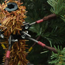 vidaXL Műanyag Hajtogatós Karácsonyfa 300 LED-del 210 cm PVC