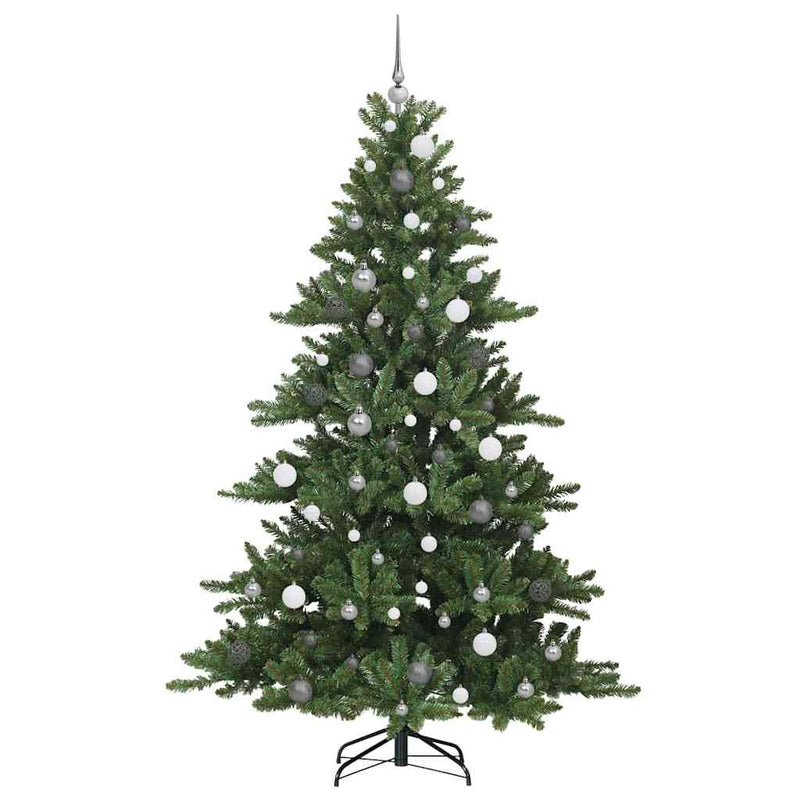 vidaXL Műanyag Hajtogatós Karácsonyfa 300 LED-del 210 cm PVC