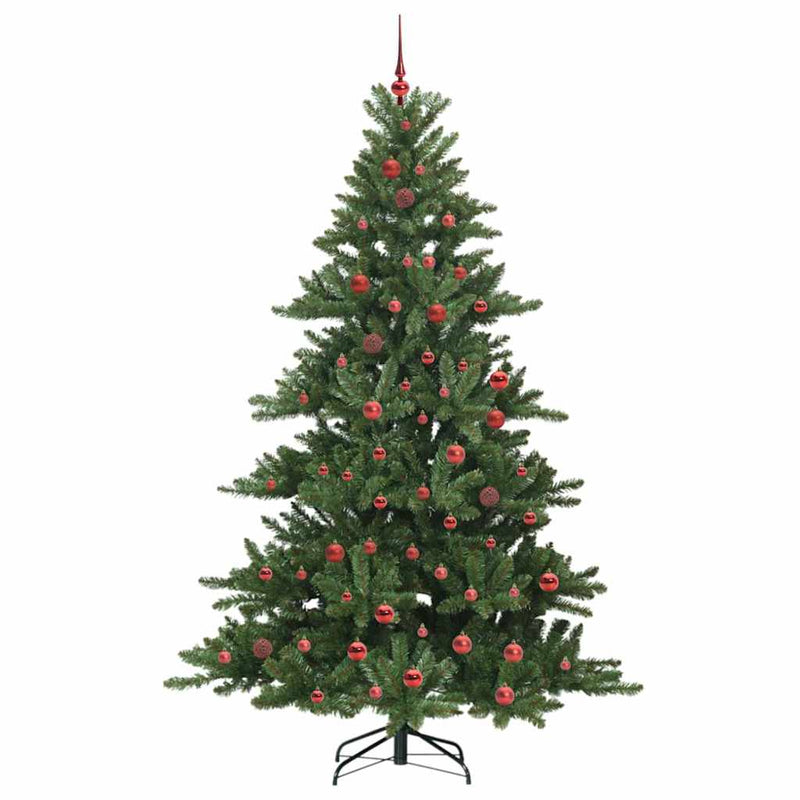 vidaXL Műanyag Hajtogatós Karácsonyfa 300 LED-del 210 cm PVC