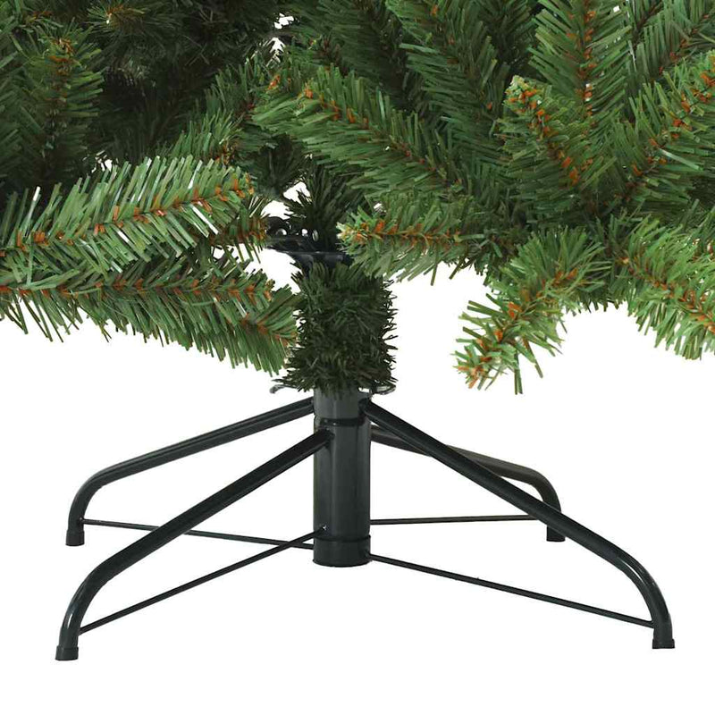 vidaXL Műanyag Hajtogatós Karácsonyfa 300 LED-del 210 cm PVC