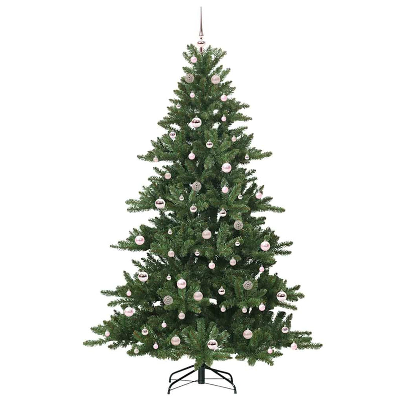 vidaXL Műanyag Hajtogatós Karácsonyfa 300 LED-del 210 cm PVC