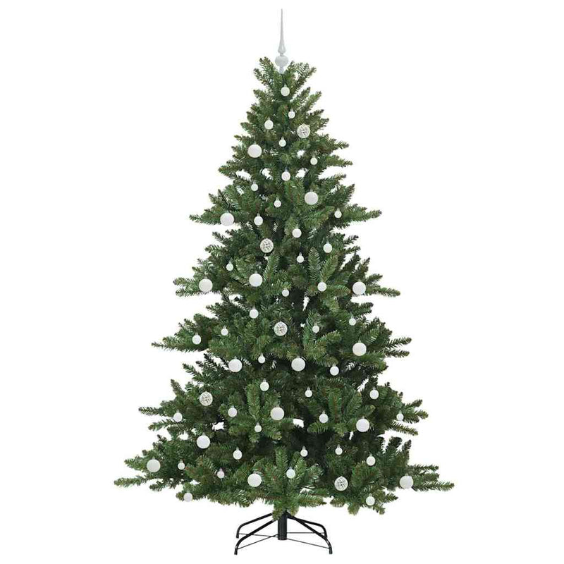 vidaXL Műanyag Hajtogatós Karácsonyfa 300 LED-del 210 cm PVC