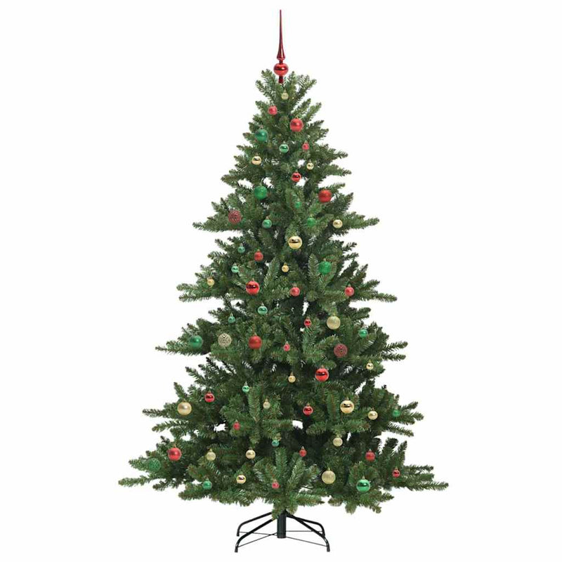 vidaXL Műanyag Hajtogatós Karácsonyfa 300 LED-del 210 cm PVC
