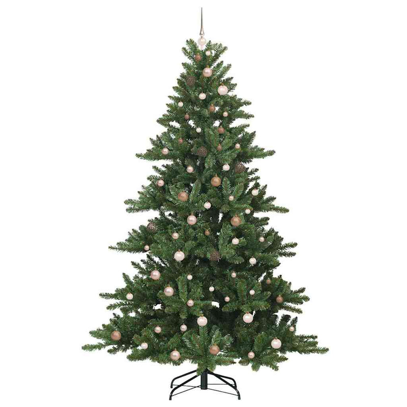 vidaXL Műanyag Hajtogatós Karácsonyfa 300 LED-del 240 cm PVC