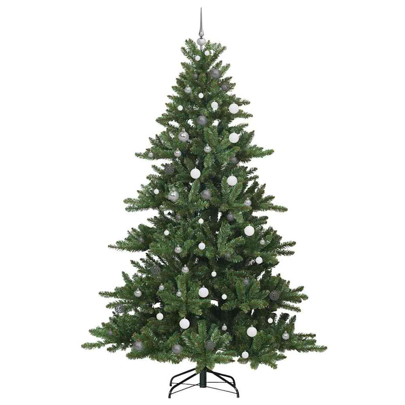 vidaXL Műanyag Hajtogatós Karácsonyfa 300 LED-del 240 cm PVC