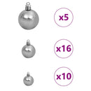 vidaXL Műanyag Hajtogatós Karácsonyfa 300 LED-del 240 cm PVC