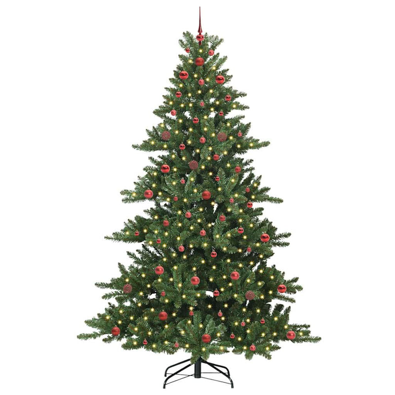 vidaXL Műanyag Hajtogatós Karácsonyfa 300 LED-del 240 cm PVC