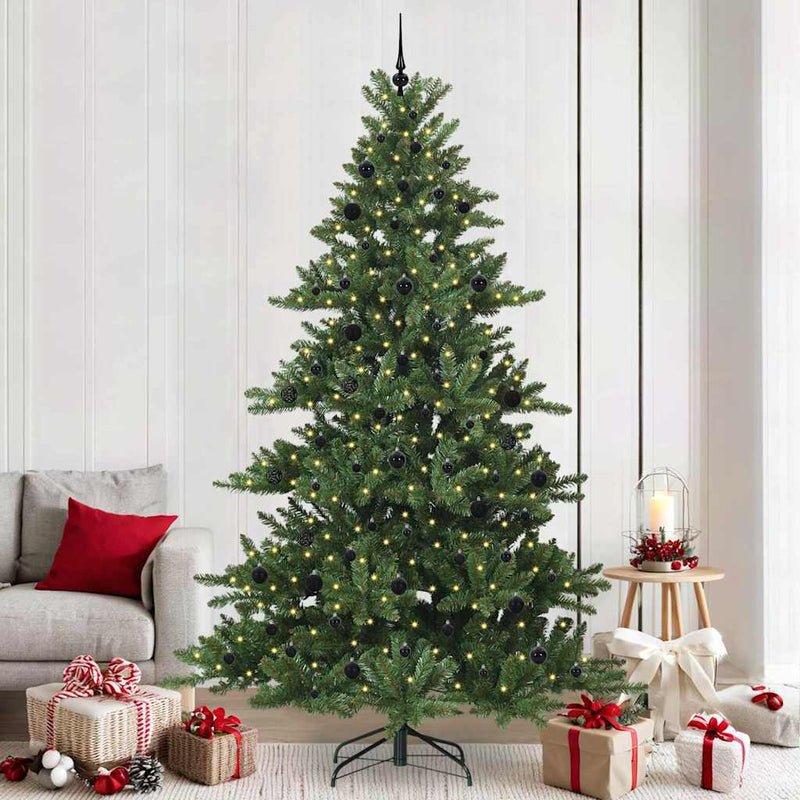 vidaXL Műanyag Hajtogatós Karácsonyfa 300 LED-del 240 cm PVC