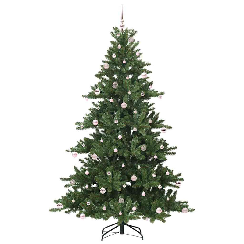 vidaXL Műanyag Hajtogatós Karácsonyfa 300 LED-del 240 cm PVC