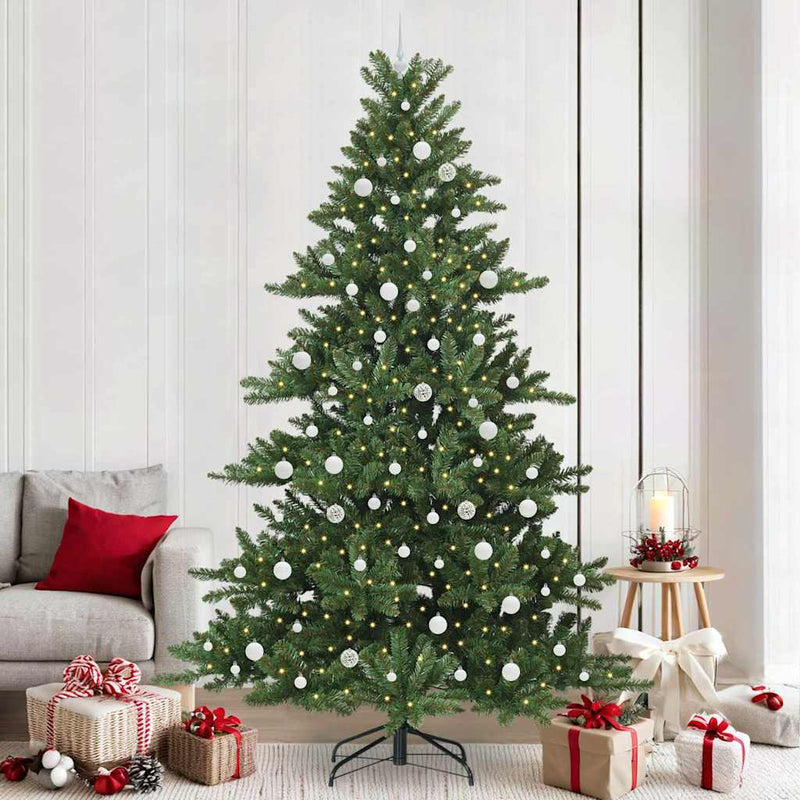 vidaXL Műanyag Hajtogatós Karácsonyfa 300 LED-del 240 cm PVC
