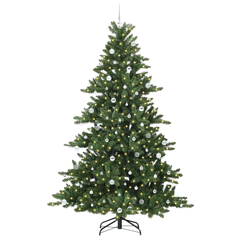 vidaXL Műanyag Hajtogatós Karácsonyfa 300 LED-del 240 cm PVC