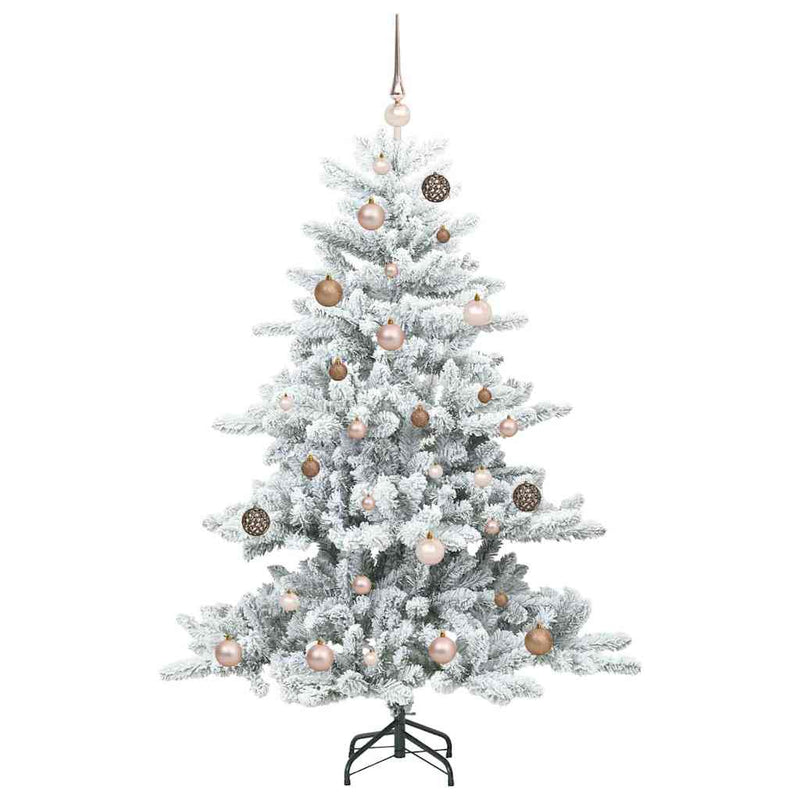 vidaXL Műanyag Hajtogatós Karácsonyfa 150 LED-del 150 cm PVC