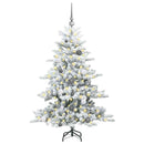 vidaXL Műanyag Hajtogatós Karácsonyfa 150 LED-del 150 cm PVC