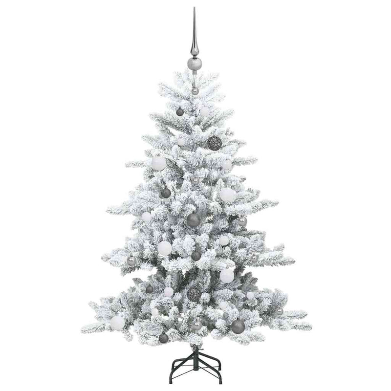 vidaXL Műanyag Hajtogatós Karácsonyfa 150 LED-del 150 cm PVC