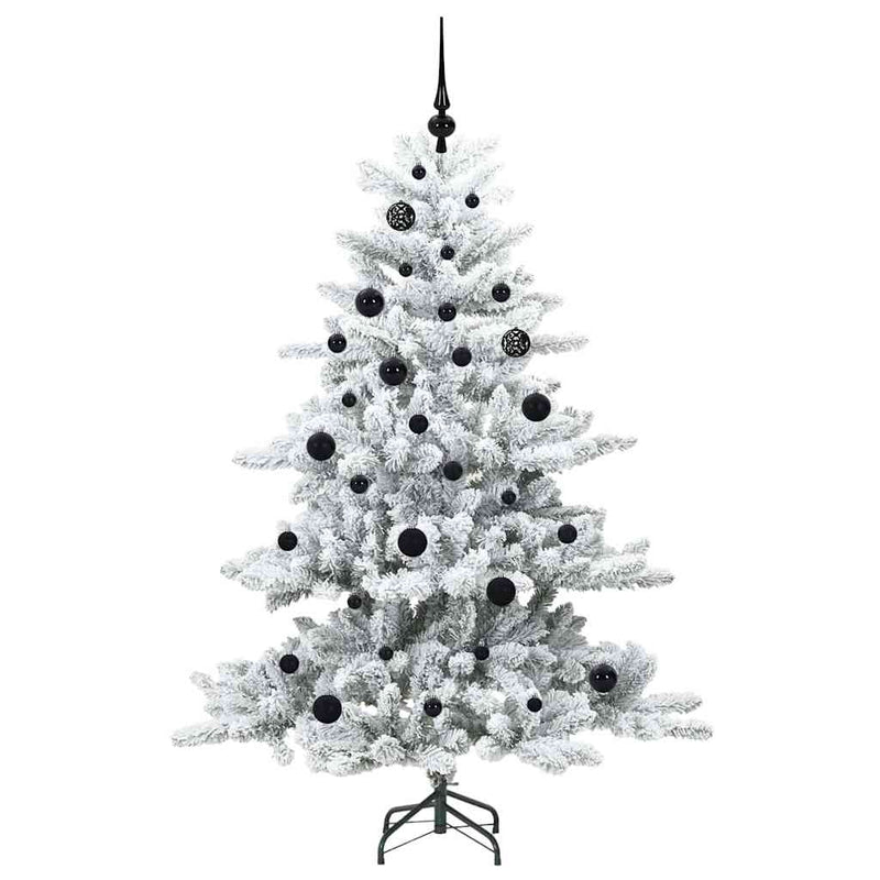 vidaXL Műanyag Hajtogatós Karácsonyfa 150 LED-del 150 cm PVC