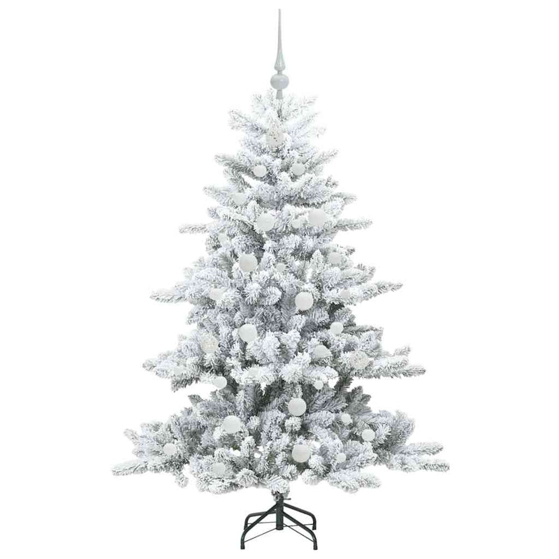 vidaXL Műanyag Hajtogatós Karácsonyfa 150 LED-del 150 cm PVC