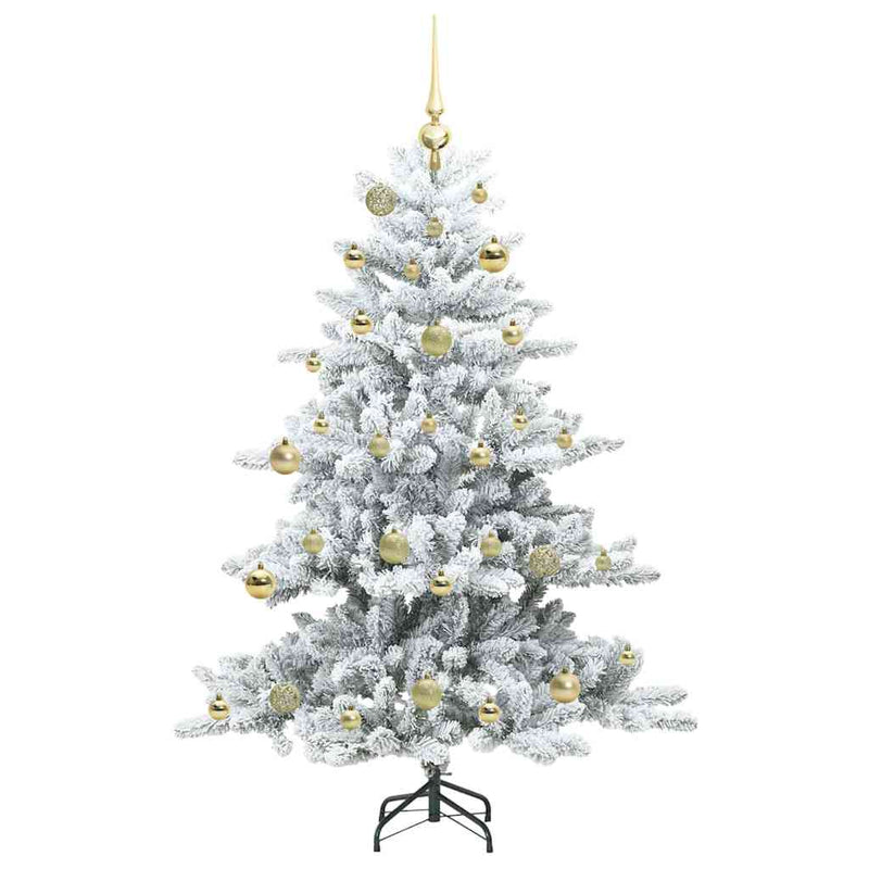 vidaXL Műanyag Hajtogatós Karácsonyfa 150 LED-del 150 cm PVC