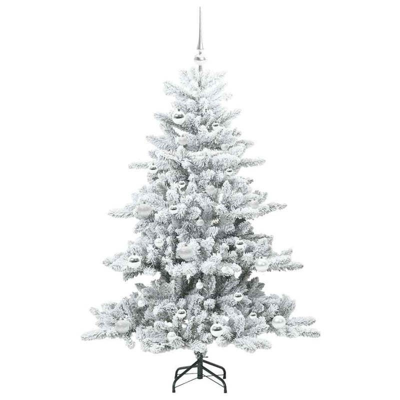 vidaXL Műanyag Hajtogatós Karácsonyfa 150 LED-del 150 cm PVC