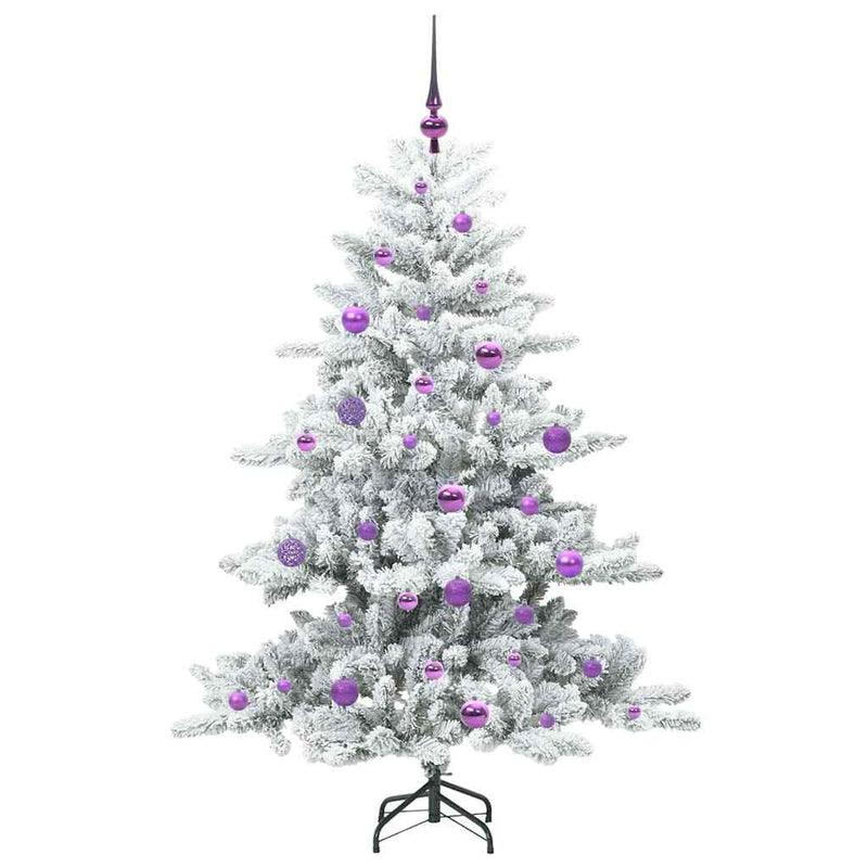 vidaXL Műanyag Hajtogatós Karácsonyfa 150 LED-del 150 cm PVC