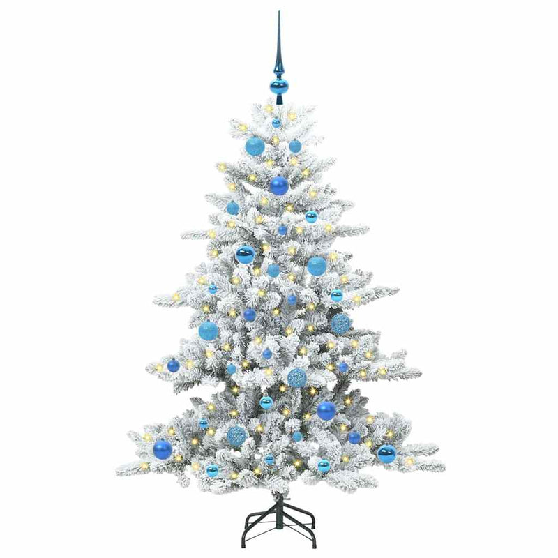 vidaXL Műanyag Hajtogatós Karácsonyfa 150 LED-del 150 cm PVC