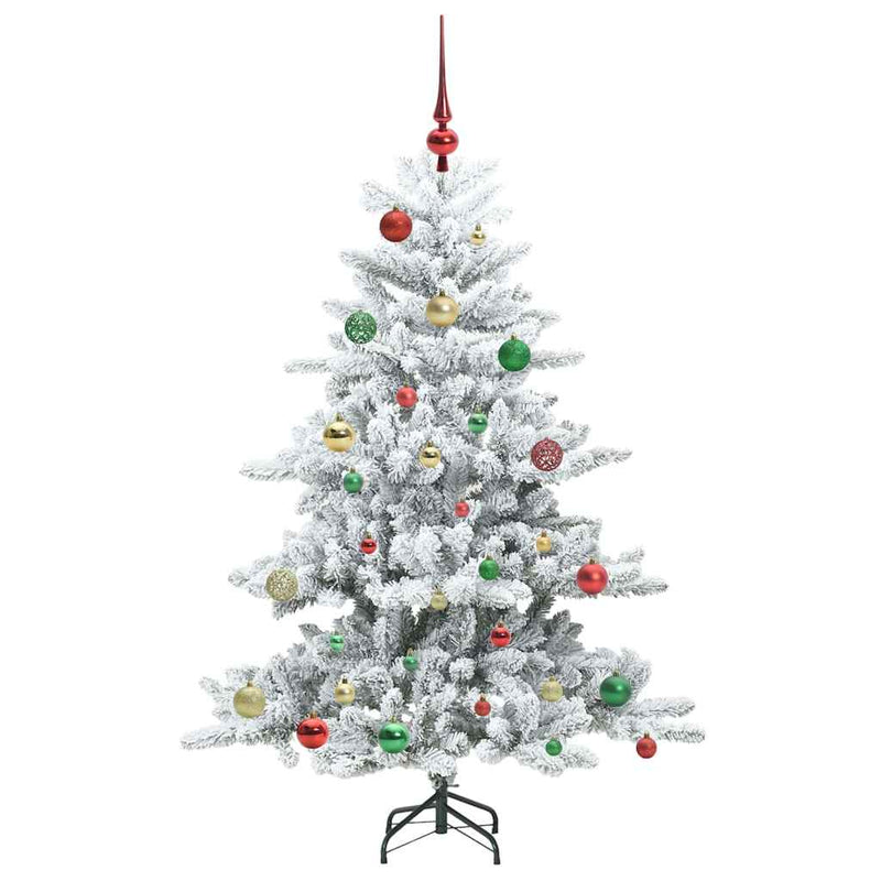 vidaXL Műanyag Hajtogatós Karácsonyfa 150 LED-del 150 cm PVC