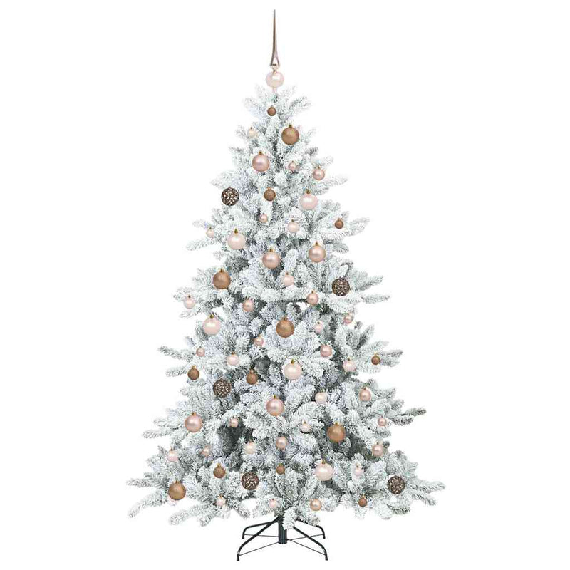 vidaXL Műanyag Hajtogatós Karácsonyfa 300 LED-del 180 cm PVC