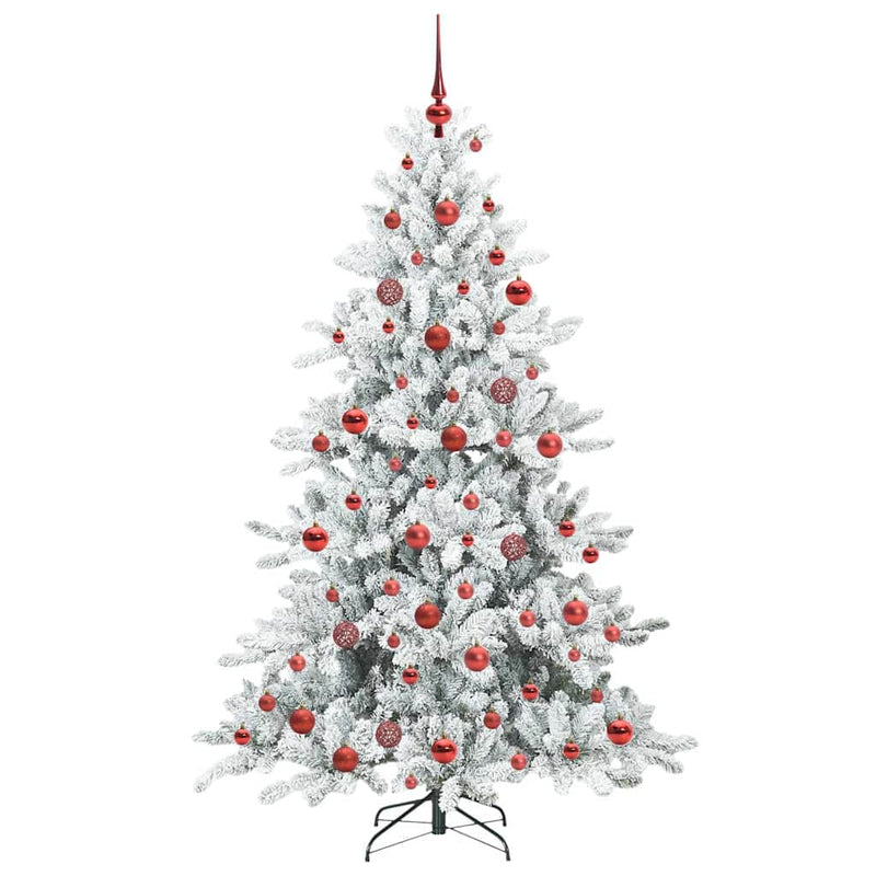 vidaXL Műanyag Hajtogatós Karácsonyfa 300 LED-del 180 cm PVC