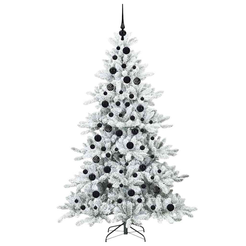 vidaXL Műanyag Hajtogatós Karácsonyfa 300 LED-del 180 cm PVC