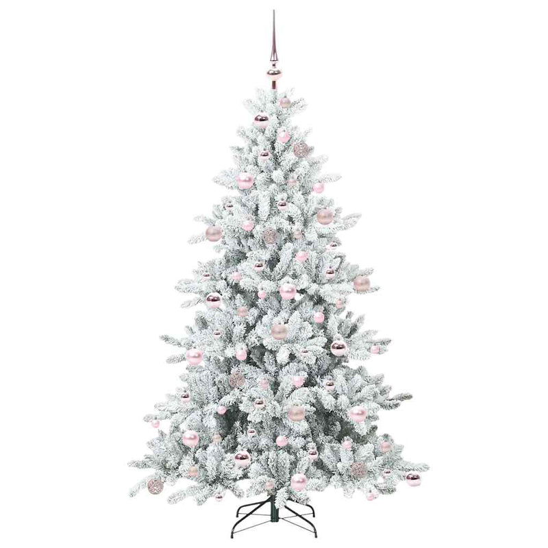 vidaXL Műanyag Hajtogatós Karácsonyfa 300 LED-del 180 cm PVC