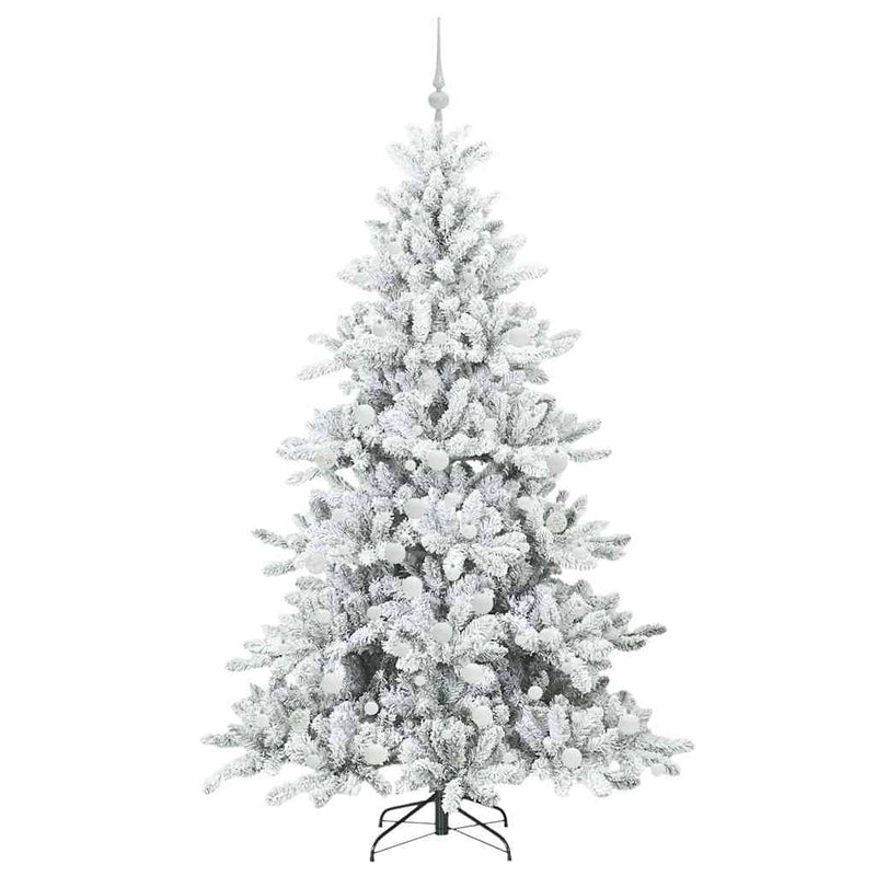 vidaXL Műanyag Hajtogatós Karácsonyfa 300 LED-del 180 cm PVC