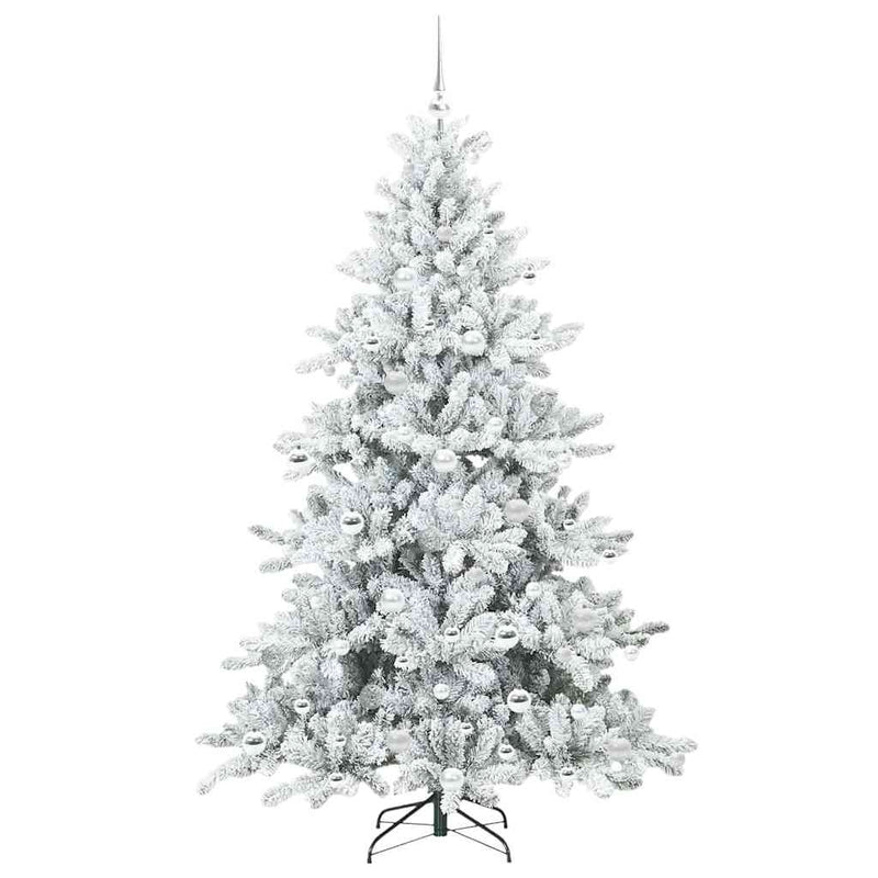 vidaXL Műanyag Hajtogatós Karácsonyfa 300 LED-del 180 cm PVC