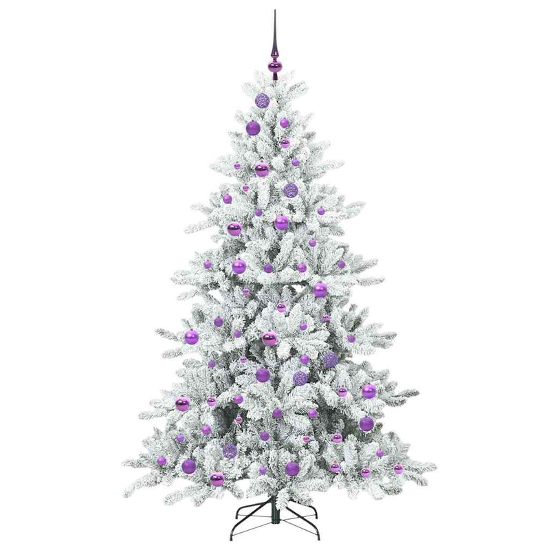 vidaXL Műanyag Hajtogatós Karácsonyfa 300 LED-del 180 cm PVC