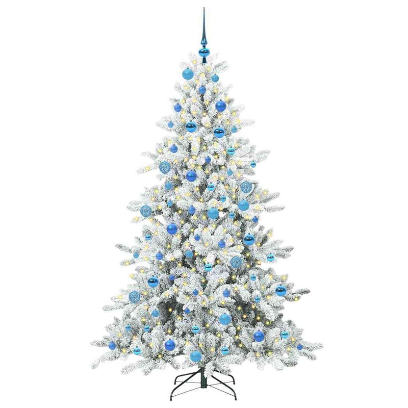 vidaXL Műanyag Hajtogatós Karácsonyfa 300 LED-del 180 cm PVC