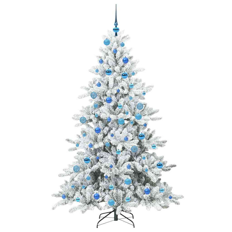 vidaXL Műanyag Hajtogatós Karácsonyfa 300 LED-del 180 cm PVC