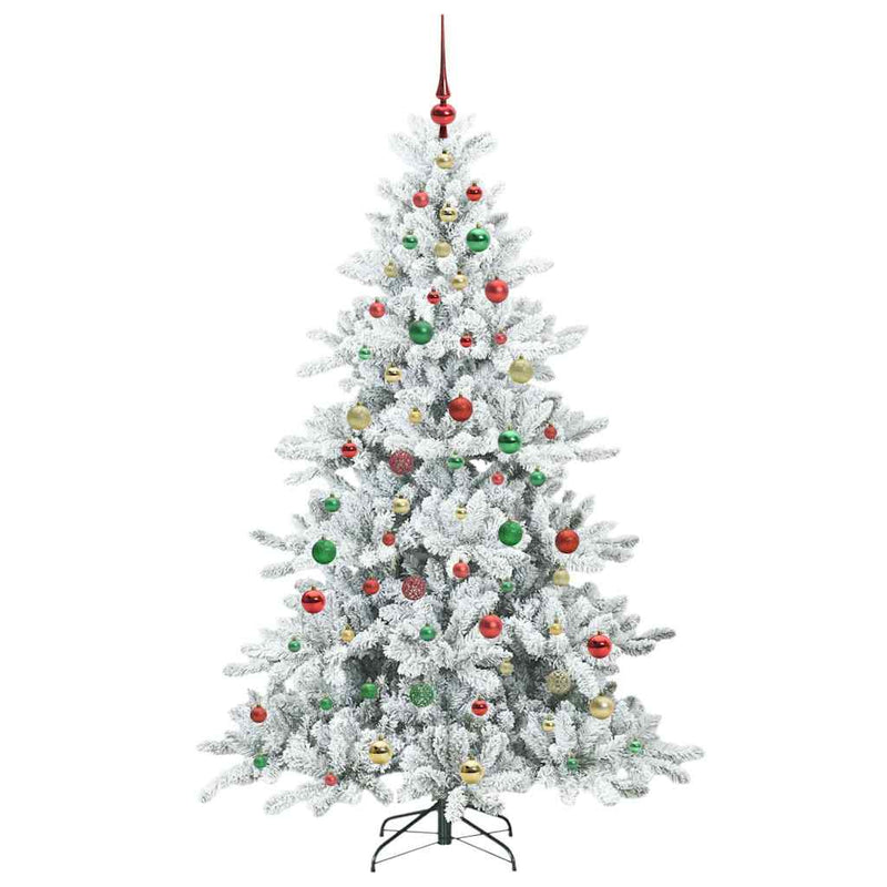 vidaXL Műanyag Hajtogatós Karácsonyfa 300 LED-del 180 cm PVC