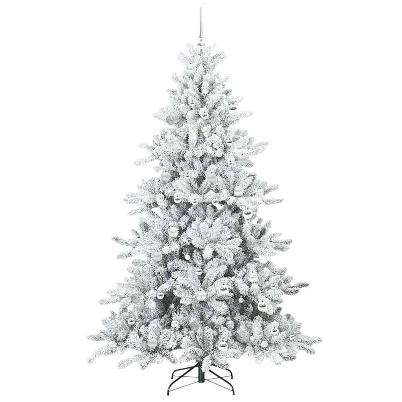 vidaXL Műanyag Hajtogatós Karácsonyfa 300 LED-del 210 cm PVC