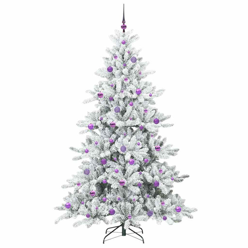 vidaXL Műanyag Hajtogatós Karácsonyfa 300 LED-del 210 cm PVC
